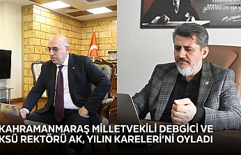 Kahramanmaraş Milletvekili Debgici ve KSÜ Rektörü Ak, Yılın Kareleri'ni oyladı