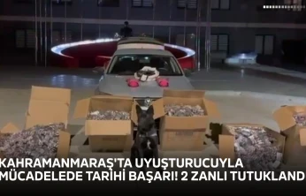 Kahramanmaraş'ta 170 bin uyuşturucu hap ele geçirildi! 2 tutuklama