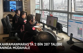 Kahramanmaraş'ta 2 bin 287 talebe anında müdahale