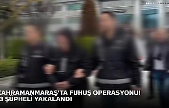 Kahramanmaraş'ta fuhuş operasyonu! 13 şüpheli yakalandı