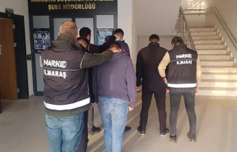 Kahramanmaraş'ta uyuşturucu operasyonunda yakalanan 7 şüpheli tutuklandı
