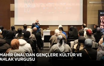 Mahir Ünal'dan gençlere kültür ve ahlak vurgusu