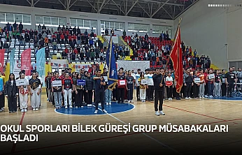 Okul Sporları Bilek Güreşi Grup Müsabakaları başladı