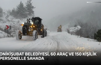 Onikişubat Belediyesi, 60 araç ve 150 kişilik personelle sahada