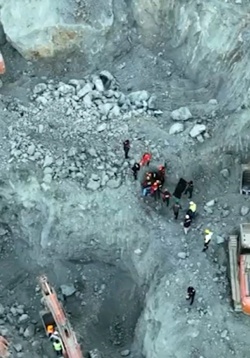 Şantiye müdürünün cenazesine ulaşıldı