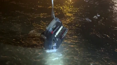 Amasya'da otomobil Yeşilırmak'a uçtu! 1 ölü, 1 yaralı