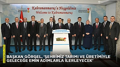 Başkan Görgel, 'Şehrimiz tarımı ve üretimiyle geleceğe emin adımlarla ilerleyecek'