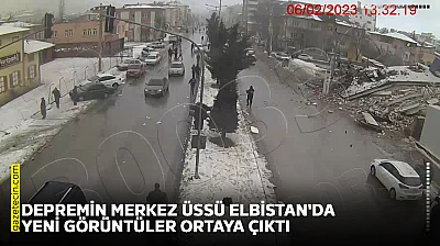 Depremin merkez üssü Elbistan'da yeni görüntüler ortaya çıktı