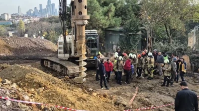 İnşaat alanındaki çukura düşen işçi için seferber olundu