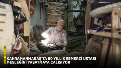 Kahramanmaraş'ta 60 yıllık semerci ustası mesleğini yaşatmaya çalışıyor