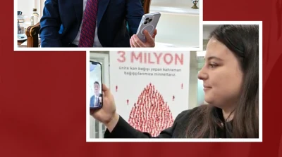 Türk Kızılay'ından 3 milyonuncu kan bağışçısına plaket