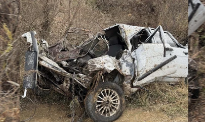 Kahramanmaraş'ta feci kaza! Otomobil köprüden düştü