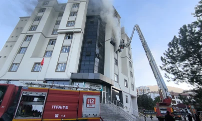 Kahramanmaraş'ta özel öğrenci yurdunda yangı