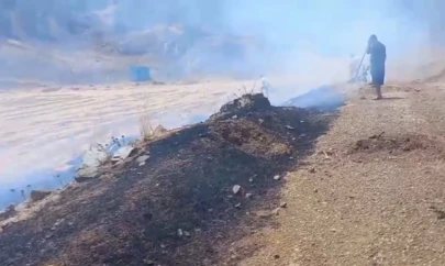 Kahramanmaraş'ta tarım arazisinde yangın çıktı