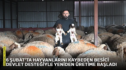 6 Şubat'ta hayvanlarını kaybeden besici devlet desteğiyle yeniden üretime başladı