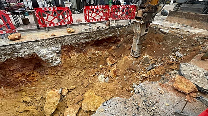 Altyapı çalışması sırasında insana ait kemikler bulundu