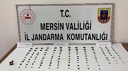 Bizans dönemine ait 125 sikke ve hayvan figürü ele geçirildi