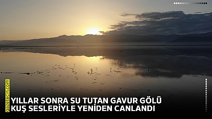 Yıllar sonra su tutan Gavur Gölü kuş sesleriyle yeniden canlandı