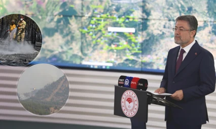 Bakan Yumaklı, Kahramanmaraş'taki yangının kontrol altına alındığını duyurdu
