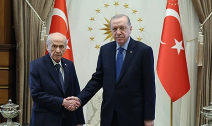 Cumhurbaşkanı Erdoğan ve Bahçeli görüşmesi