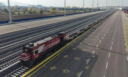 İntermodal terminal Railport'tan ilk tren çıkışı gerçekleşti