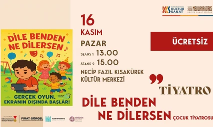 Kahramanmaraşlı çocuklar tiyatrosuyla eğlenceye doyacak