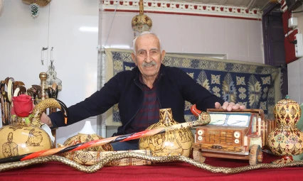 Türk kültürüne ait motifler, Hasan ustanın 29 yıllık emeğine ilham veriyor