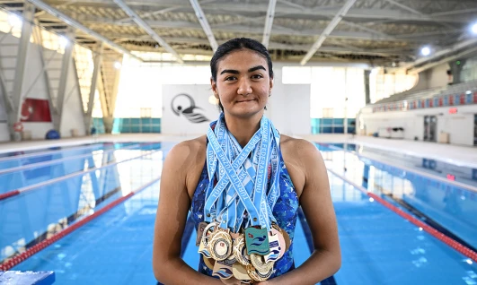 Sudan korkan engelli genç, yüzmede 48 madalya kazandı