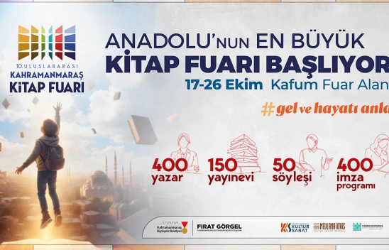 400 yazar, 150 yayınevi Kahramanmaraş'a gelecek