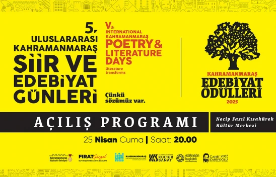 5. Uluslararası Şiir ve Edebiyat Günleri başlıyor!
