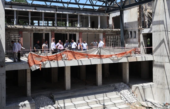 7,5 milyon yıllık fosillerin sergileneceği müzenin yapımı sürüyor