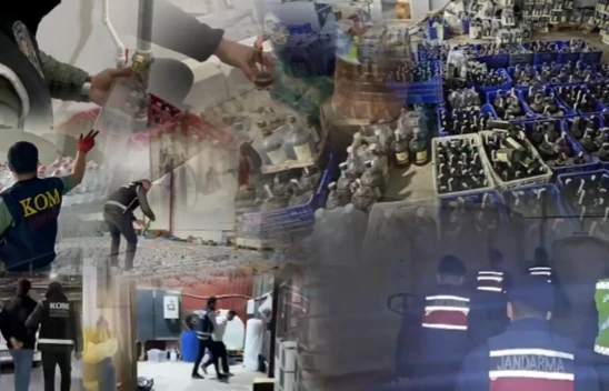 81 ilde sahte alkol operasyonu