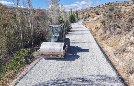 Afşin kırsalının yolu yenilendi