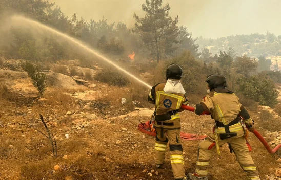 Akkuyu NGS İtfaiye Birimi, yangın söndürme çalışmalarına destek verdi