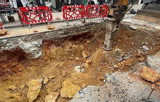 Altyapı çalışması sırasında insana ait kemikler bulundu