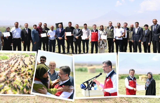 Bakan Yumaklı, hayvan teslim töreninde konuştu