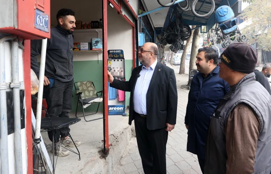 Başkan Akpınar'dan, Sakarya Çarşısı esnafına ziyaret