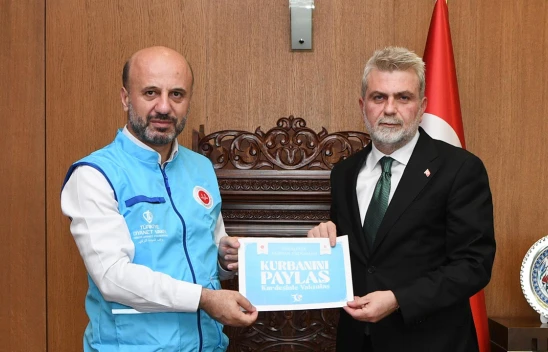 Başkan Görgel'den vekaleten kurban bağışı