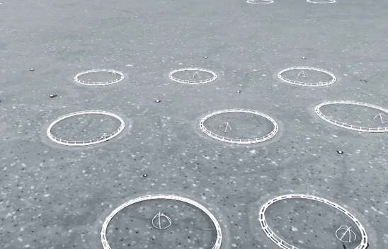 Çat Barajı'ndaki yüzen adalar buz tuttu