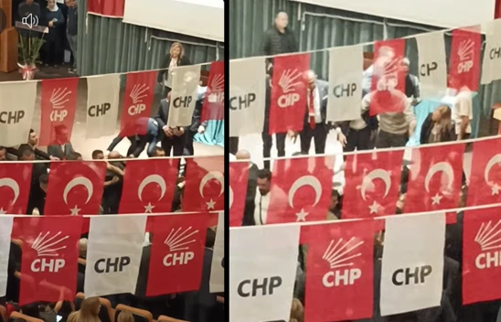CHP Kahramanmaraş il kongresinde salon karıştı