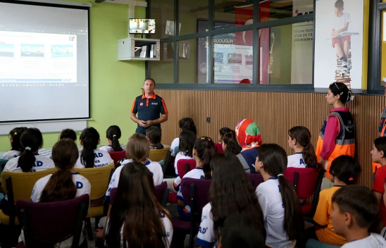 Çocuklara sporla afet bilinci aşılanıyor