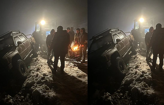 Dağda mahsur kalan 4 kişi kurtarıldı