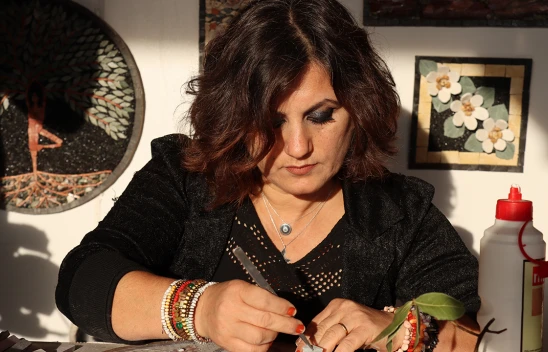 Depremzede mozaik sanatçısından eserlerine 3 boyutlu dokunuş