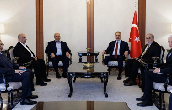 Dışişleri Bakanı Fidan, Hamas heyeti ile  görüştü