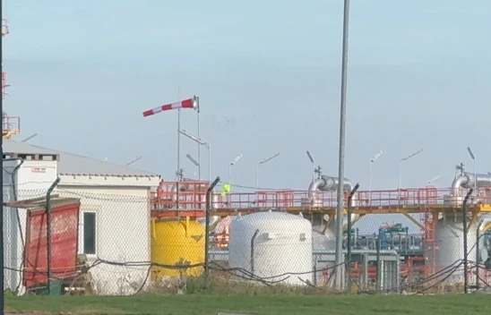 Doğal gaz depolama tesisinde yangın