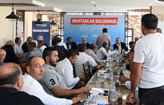 Elbistan'ın tüm mahalle muhtarları aynı masada toplandı