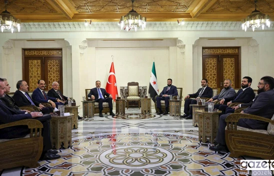 Fidan, Güler ve Kalın Şam'da Suriye Devlet Başkanı Şara ile görüştü