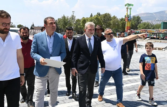 Fırat Görgel, Geleneksel Ağustos Fuarı için yapılan hazırlıkları inceledi