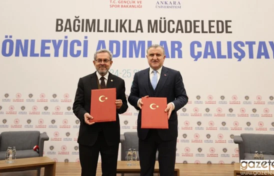 Gençlik ve Spor Bakanlığı ile Ankara Üniversitesi arasında bağımlılıkla mücadelede iş birliği