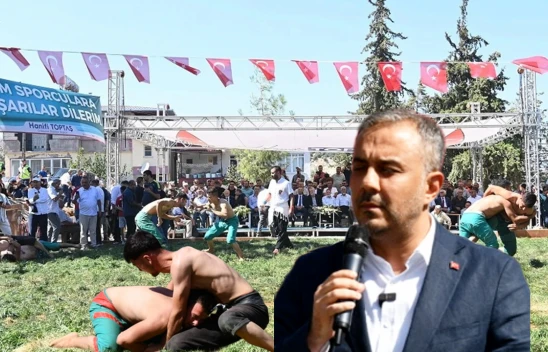 Güreşçiler, Uluslararası Hartlap Karakucak Güreş Festivali er meydanında